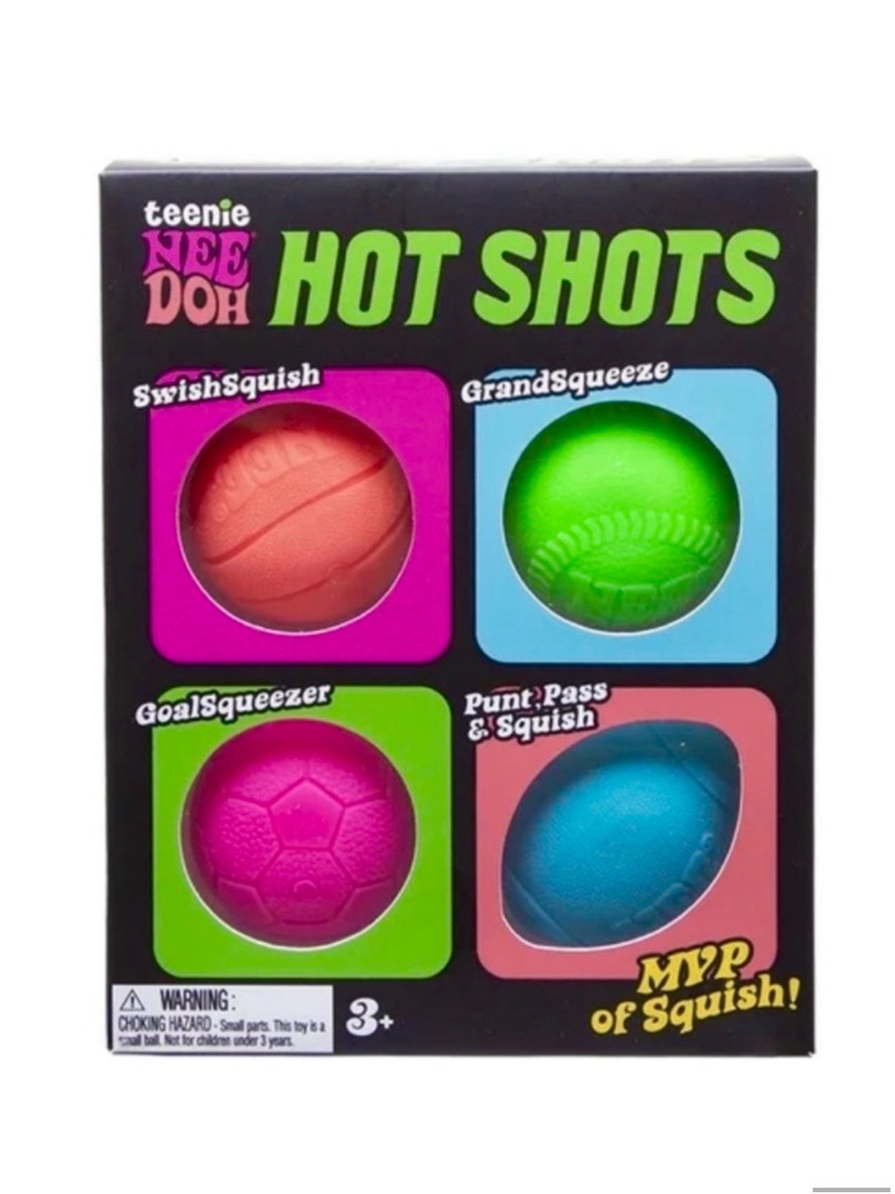 teenie NEE DOH Hot Shots Mini Squeeze Balls NEW Sealed Authentic NeeDoh